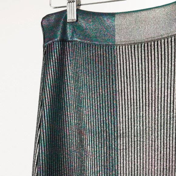 Christopher Kane AW/17 Runway Multicoloured Metallic Pleated Maxi Skirt - Picture 5 of 13